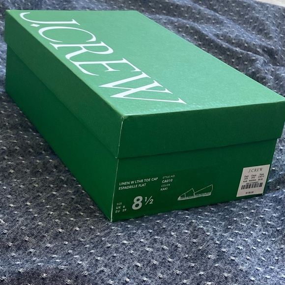 J. Crew -  Espadrilles - Made-in-Spain cap toe in linen - Sz 8.5 Item CA010 NWT - Picture 3 of 14